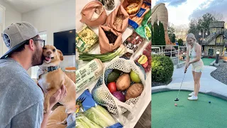VLOG | Week in My Life | Huge Grocery Haul, Where I'm at Mentally Chat, Brunch + Mini Golf Date