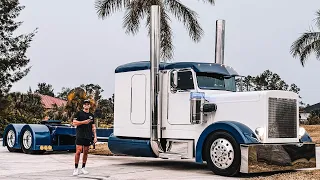FIRST DRIVE in World's Longest Custom Peterbilt Semi!