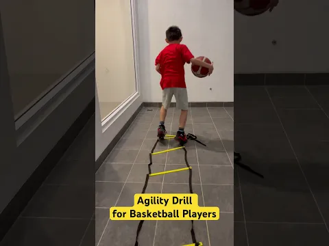 Agility Drill using Cones and Ladder to Improve Speed and Explosive Power for 8 years old Kids