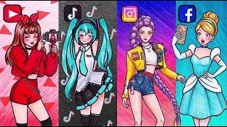 If Social Media Were HUMAN | Stop Motion Paper | Seegi Channel #seegi