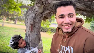 لزقت رحيم في الشجره في الغابه😳(سبتو يوم كامل😨)