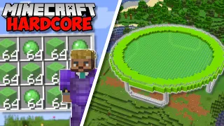 I Built The WORLDS BIGGEST TRAMPOLINE in Minecraft Hardcore (#42)