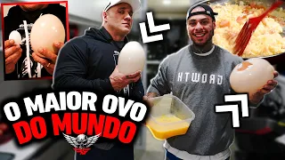 O MAIOR OVO DO MUNDO 2KG - NOVA DIETA FABIO GIGA E LEO STRONDA