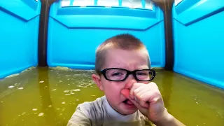 he flushed too many times..