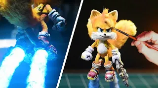 How to make sonic 3 tails fly up diorama / clay