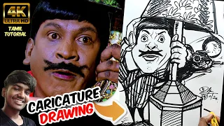 Thematic caricature drawing of vadivelu sir by #artistsurendar #velvomcaricature