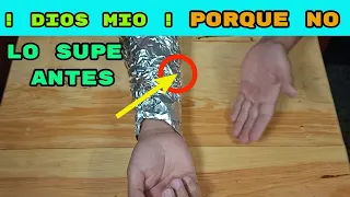 954---ASUSTA!! Si Colocas papel aluminio en tu brazo de esta manera, mira lo que sucederá