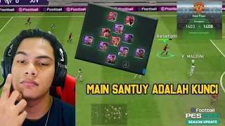 MAIN SANTUY ADALAH KUNCI | MATCH DAY PES 2021 MOBILE FULL SQUAD MANCHESTER UNITED