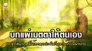 บทแผ่เมตตาให้ตนเองและอุทิศบุญกุศลให้เทวดาประจำตัวและเจ้ากรรมนายเวร
