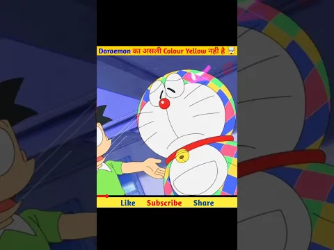 Doraemon Mysterious Fact 😱 || Doraemon का colour Yellow नही है 😱 #shorts #doraemon #factoha