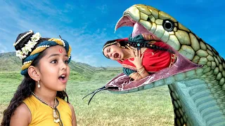 मैया यशोदा को सांप के मुख से निकाल पाएंगे कृष्ण ? | श्री कृष्ण लीला | Yashomati Maiyaa Ke Nandlala