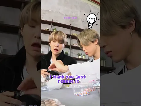 Suga Forgot To Remove Polythene From The Piping Bag And Jimin Helped Him 😂🎂 #shorts #bts #suga