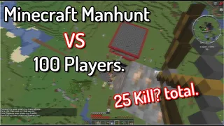 MINECRAFT MANHUNT, Tapi Di Kejar Sama 100 Hunters [Part 1]