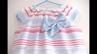 PATRONES y Tutorial: Vestido para niñas (tallas 9 meses - 8 años)