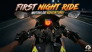 First night ride 🫡 and floor ko lag gayi 🥺 #rider #night #vlog #nightride 