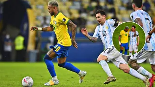 When Neymar fought alone vs Argentina in the Copa America final 2021