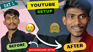 YOUTUBE SETUP बनाने की तैयारी 😎 | Youtube setup background | youtube setup kaise banaye