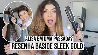 TESTANDO A BASIQE SLEEK GOLD *no cabelo cacheado* SINCERÃO | por Jessica Melo