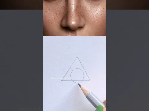 Drawing Easiest Nose 👃 😱 #shorts