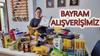 BAYRAM MARKET ALIŞVERİŞİMİZİ YAPTIK  3500 TL ÜZÜCÜ