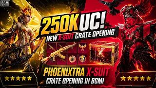 😱 250K UC! New X-Suit Crate Opening |  Phoenixtra X-Suit Crate Opening in BGMI (PUBG MOBILE)