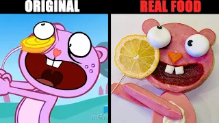 I Made FOOD Toothy From Happy Tree Friends In Real Life. Eye Candy