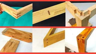9 Amazing Wood Joinery Techniques #woodworking #joints