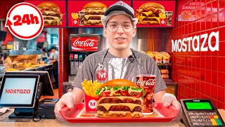 24 HORAS TRABAJANDO EN UNA HAMBURGUESERÍA (MOSTAZA) - COMO SE PREPARA LA COMIDA???