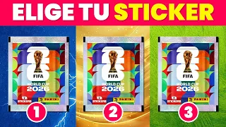 ELIGE TU SOBRE PANINI DEL MUNDIAL ⚽🏆 Quiz De FÚTBOL MUNDIAL 2026 ⚽🔥 | ¿QUÉ TANTO SABES?