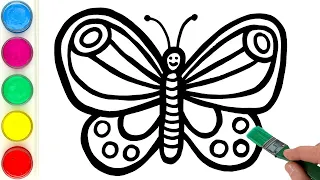 Bolalar uchun kapalak rasmini chizish |  Draw a picture of butterfly for kids