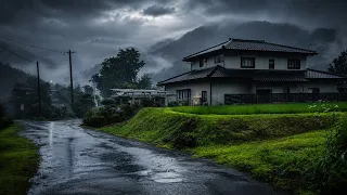 Rainy Walk Through a Peaceful Japanese Countryside 🇯🇵 | Relaxing Village Ambience