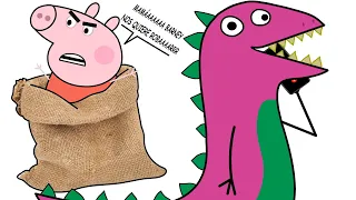 BARNEY SE QUIERE ROBAR A PEPPA PIG//MEME
