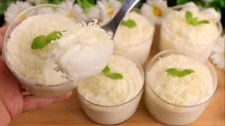 3 ingredients dessert Recipe! no oven! no eggs! no gelatin! no cornstarch! melts in mouth! tasty !