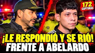 Capturado le responde y se ríe frente a Abelardo: así reaccionó durante el operativo en Bogotá