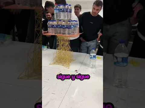 Mira lo que Construyó con Espaguetis 😲✅