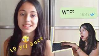 ESKİ VİDEOLARIMI İZLİYORUM👶🏻 1 milyona özel tepki videosu🫶🏻 -modabenim hayatım 2013🫢