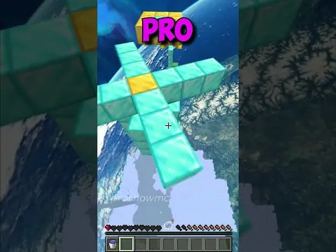 Minecraft Parkour: NOOB vs PRO vs TOP 1% vs TECHNO (World's Smallest Violin) #shorts #minecraft