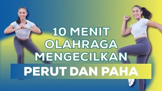Cara Mengecilkan Perut dan Paha Dalam 10 Menit! Workout Pemula