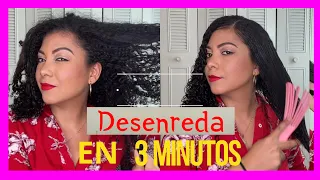 Como DESENREDAR el cabello RIZADO en 3 MINUTOS 😱