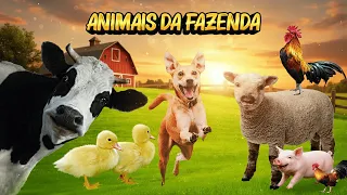 10 ANIMAIS INCRÍVEIS DA FAZENDA 🐴 Nome e Sons - APRENDA Agora!