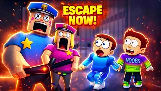 Roblox Police Girl Prison Run Obby | Shiva and Kanzo Gameplay