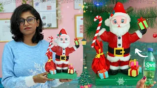 DIY: How to make Santa Claus from Waste Plastic Bottle & Cardboard| Christmas Special Craft