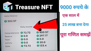 Treasure NFT 9 Hazar se 25 Lakh Kaise Kamaye ? Treasure NFT Earning | Treasure NFT
