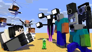 SKIBIDI TOILET ALL BECOME TV SPEAKER CAMERA MAN  - Minecraft Animation