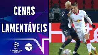 CABEÇADA, COTOVELADA, SOCO E EXPULSÃO! AS MAIORES TRETAS DA CHAMPIONS LEAGUE!