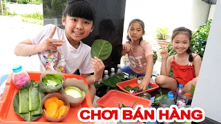 Bé Bún Chơi Bán Hàng Cùng Các Em ♥ Bún Bắp Family ♥