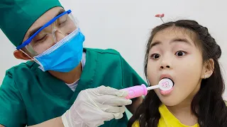 Annie and Leon Going to the Dentist for Teeth Checkup | Kids Learns How to Keep Teeth Healthy Clean
