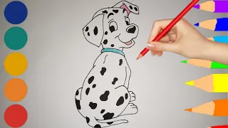 How to Draw a Dog || 101 Dalmatians Drawing Tutorial