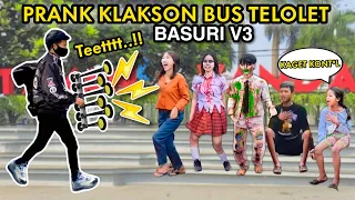 ZOMBIE GANTENG NGEGAS!! PRANK KLAKSON BUS TELOLET.. AUTO KAGET NGOMONG KASAR
