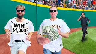 We Paid $1,000 to Crash the Field At an MLB Game!